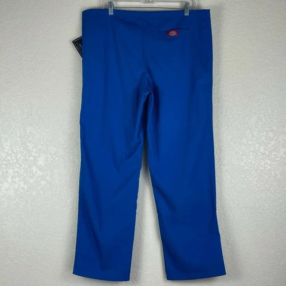 Dickies Pants Men's Sz S/M Petite Scrub Medical Uniform Mid Rise Drawstring Blue - Picture 2 of 8